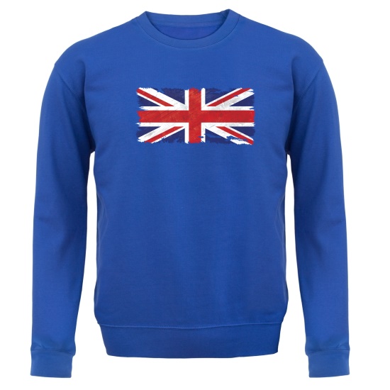 United Kingdom Flag Union Jack Grunge Jumpers